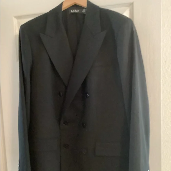 Ralph Lauren black Double-Breasted blazer